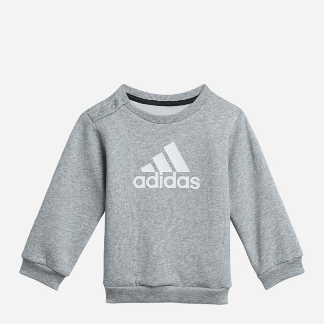 Дитячий спортивний костюм (світшот + штани) для хлопчика Adidas I Bos Logo Jog H28835 104 Чорний/Сірий (4064053820714) - зображення 2
