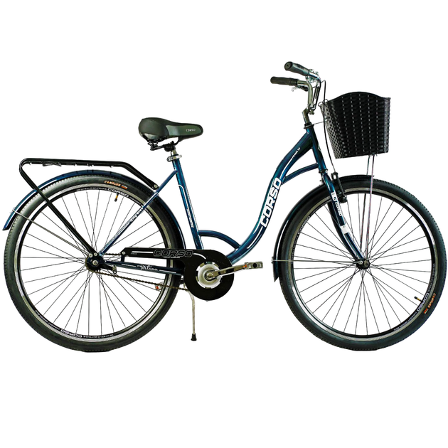 Велосипед міський Corso Fortuna 28" рама 20" синій FR-9908 - зображення 6