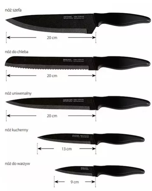 Zestaw noży Smile SNS-6 w bloku 6 elementów (5903151023308) - obraz 2