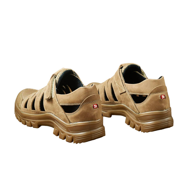 Тактичні сандалі літні кросівки PAV 191 Silver койот шкіряні сітка 43 - зображення 2