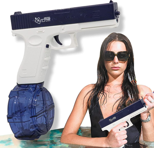 Акумуляторний водяний пістолет Water Gun Upgraded Version блакитний - зображення 2