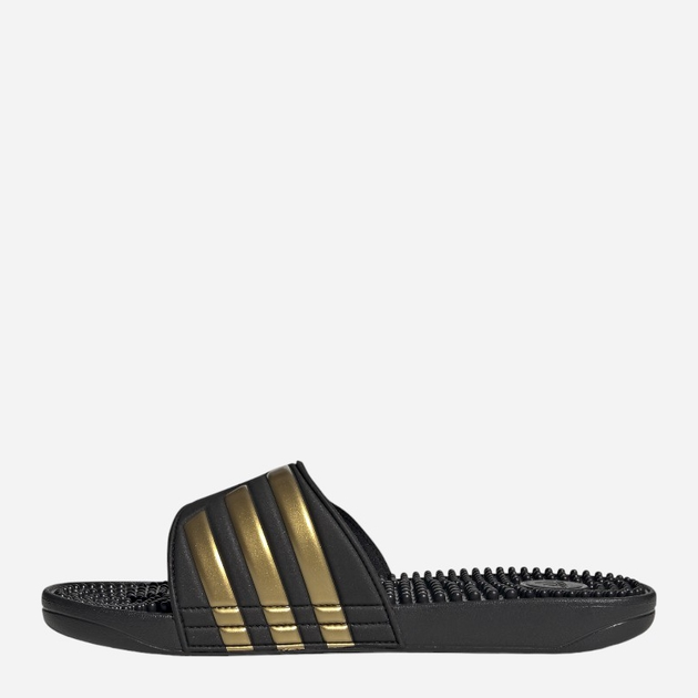Klapki basenowe męskie Adidas Adissage EG6517 43 Czarne z złocistym (4062051869490) - obraz 3