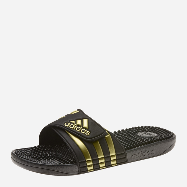 Klapki basenowe męskie Adidas Adissage EG6517 43 Czarne z złocistym (4062051869490) - obraz 5