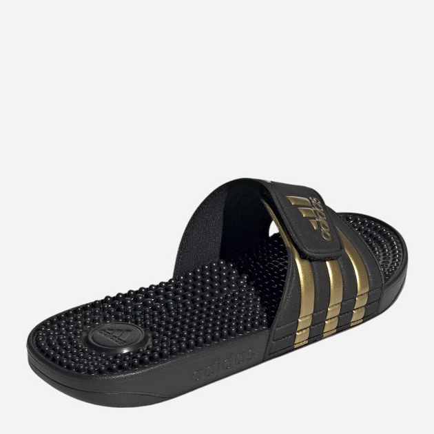 Klapki basenowe męskie Adidas Adissage EG6517 44.5 Czarne z złocistym (4062051813837) - obraz 4