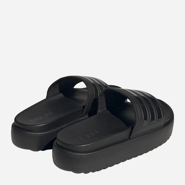 Klapki damskie na platformie adidas Adilette Platform HQ6179 38 Czarne (4066747183815) - obraz 4