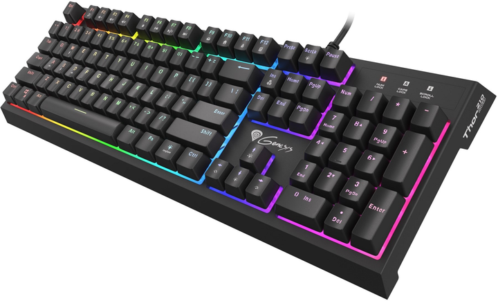 Klawiatura przewodowa Genesis Thor 210 RGB USB (NKG-1645) - obraz 3