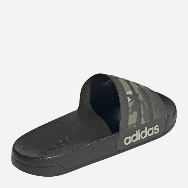 Klapki basenowe damskie adidas Adilette Shower IG3683 37 Czarne z khaki (4066765052353) - obraz 4
