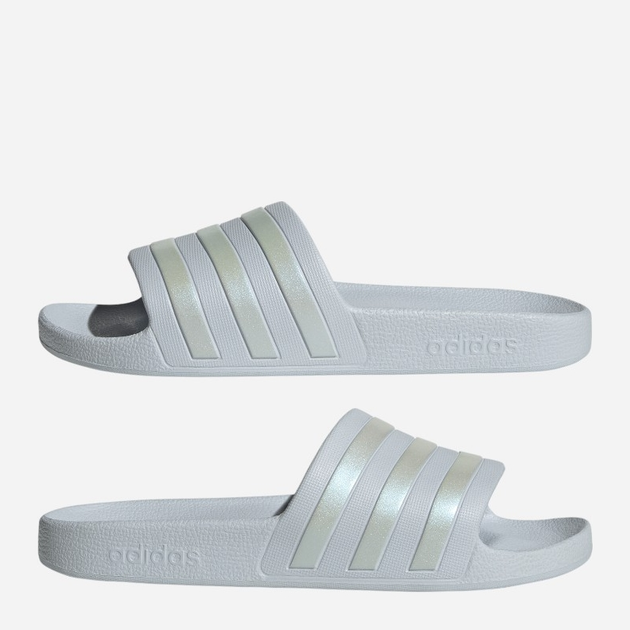 Klapki basenowe damskie adidas Adilette Aqua IF0894 37 Szare z złocistym (4066765076229) - obraz 9