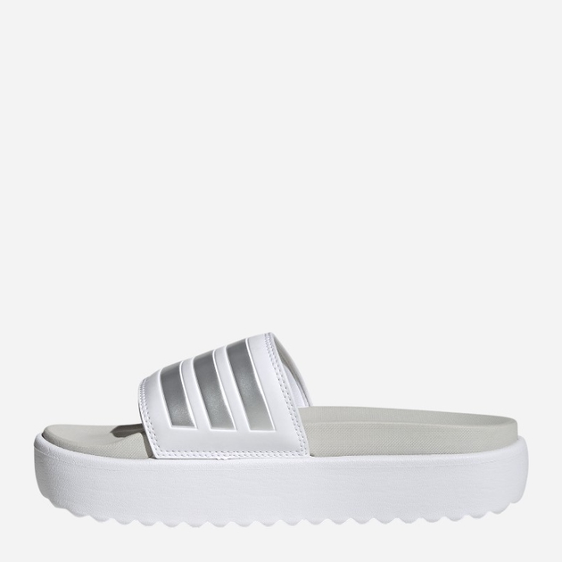 Klapki damskie na platformie adidas Adilette Platform IE9703 37 Białe (4066754066576) - obraz 3