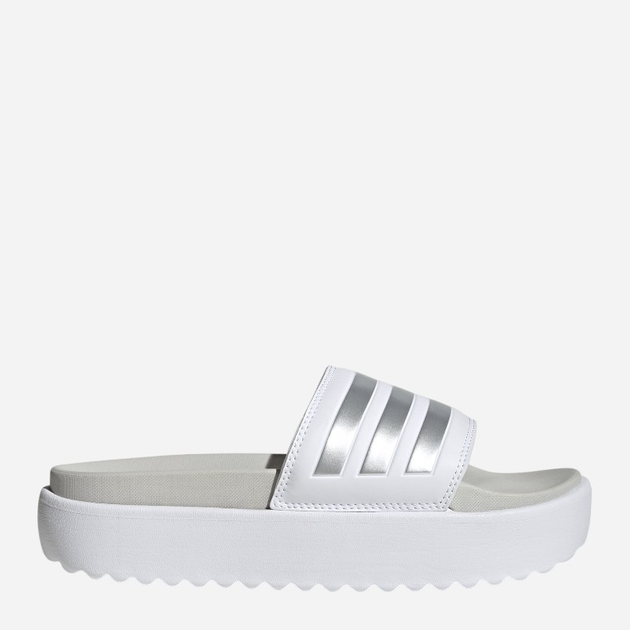 Klapki damskie na platformie Adidas Adilette Platform IE9703 42 Białe (4066754066606) - obraz 1