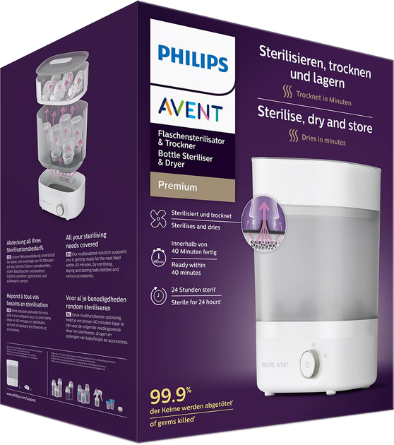 Sterylizator i suszarka 4 w 1 Philips AVENT SCF293/00 - obraz 3