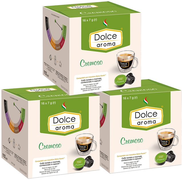 Акція на Капсула Dolce Aroma Cremoso для системы Dolce Gusto 7 г х 48 шт від Rozetka