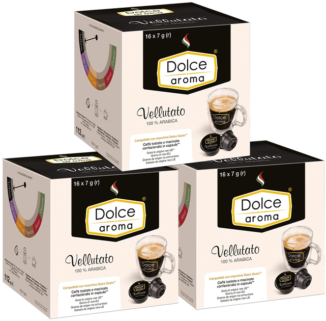 Акція на Капсула Dolce Aroma Vellutato для системы Dolce Gusto 7 г х 48 шт від Rozetka