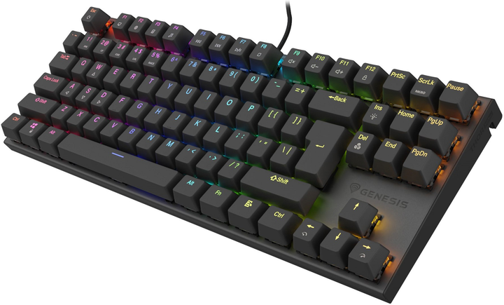 Klawiatura przewodowa Genesis Thor 303 TKL Outemu Red USB Czarna (NKG-1882) - obraz 3