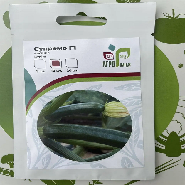 Насіння цукіні Супремо Syngenta - 10шт (Агро Імідж) - Фото 2 Насіння цукіні Супремо Syngenta - 10шт (Агро Імідж) - зображення 2