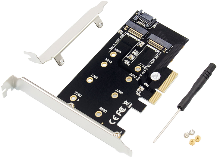 Karta sieciowa Digitus M.2 NGFF / NVMe SSD PCI Express 3.0 (x4) (DS-33170) - obraz 5