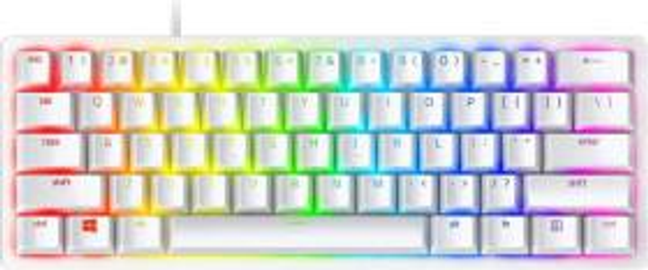 Klawiatura przewodowa Razer Huntsman Mini 60% Optical Purple Switch Nordic layout Mercury (RZ03-03391000-R3N1) - obraz 1