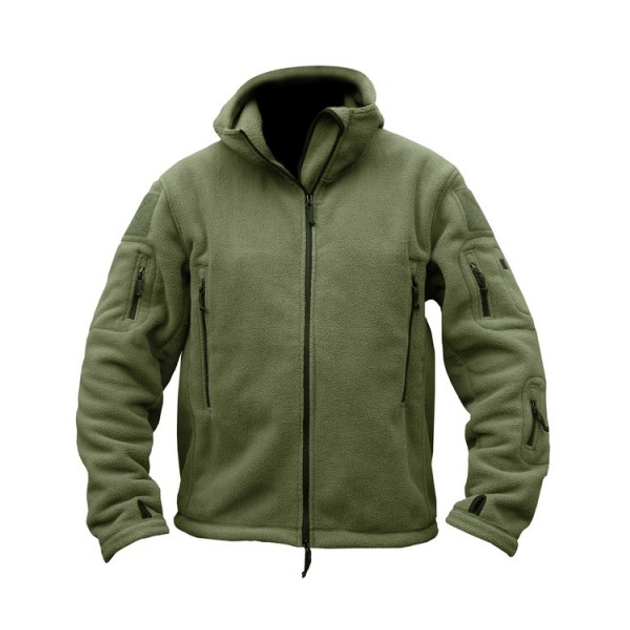 Флисовая кофта тактический Kombat UK Recon Hoodie M Оливковый (1000-kb-rh-olgr-m) - изображение 1