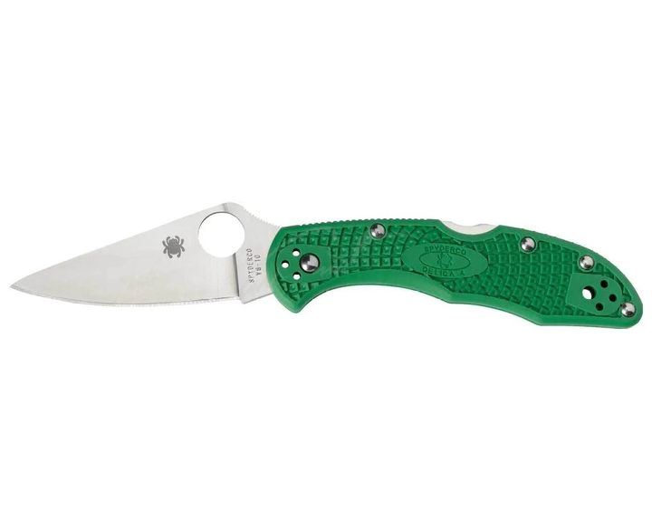 Нож Spyderco Delica 4 Flat Ground Зеленый (1013-87.01.34) - изображение 1