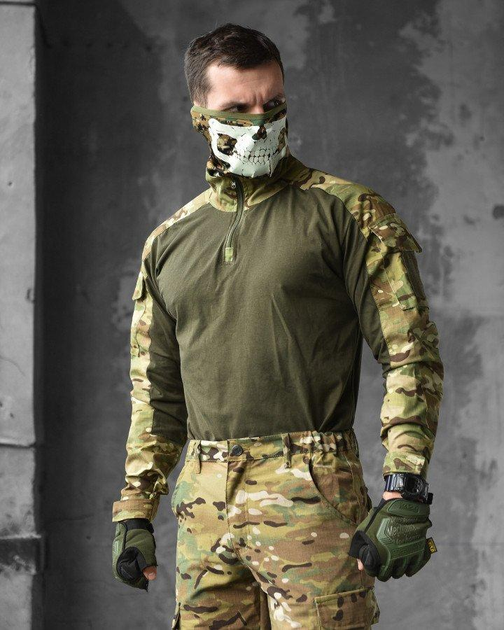 Тактическая боевая рубашка убакс S олива+мультикам (85892) - изображение 1