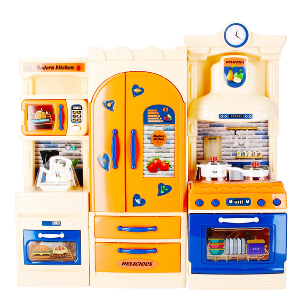 Кухонні меблі для ляльок Mega Creative Modern Kitchen 482792 з аксесуарами (5908275183037) - зображення 2