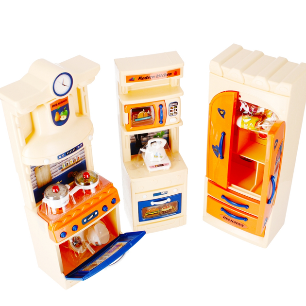 Meble kuchenne dla lalek Mega Creative Modern Kitchen 482792 z akcesoriami (5908275183037) - obraz 4