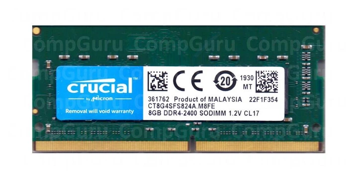 Оперативна пам'ять для ноутбука Crucial DDR4 8GB 2400MHz SO-DIMM