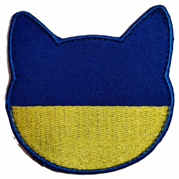Шеврон Кіт синьо жовтий патч - изображение 1