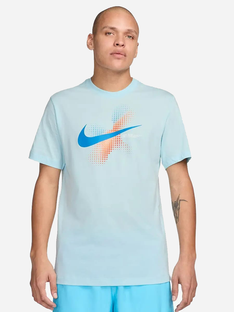 Акція на Футболка бавовняна чоловіча Nike M Nsw Tee 6Mo Swoosh FQ7998-474 S від Rozetka