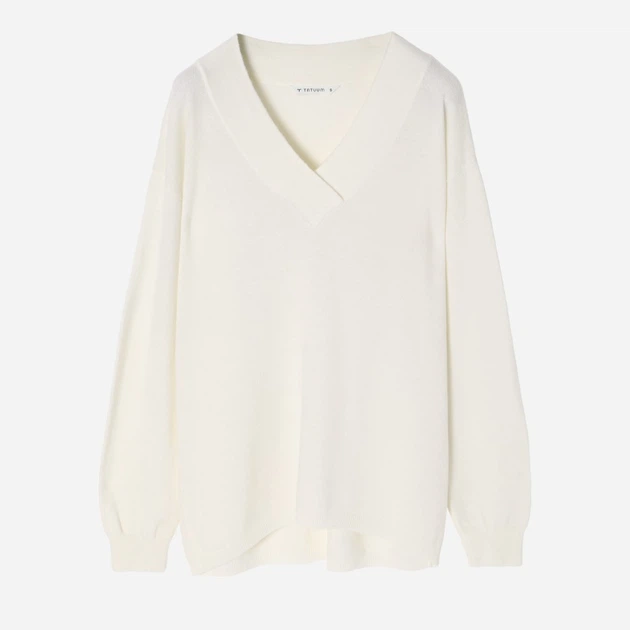 Pulower damski Tatuum Kaszmi T2401.090 S Biały (5900142299889) - obraz 4