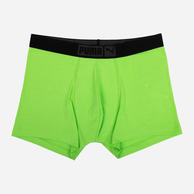 Набір трусів-боксерів чоловічих 3 шт Puma Basic Boxer Placed Logo Elastic 3p 93554807 M Чорний з салатовим (8720245544900) - зображення 3