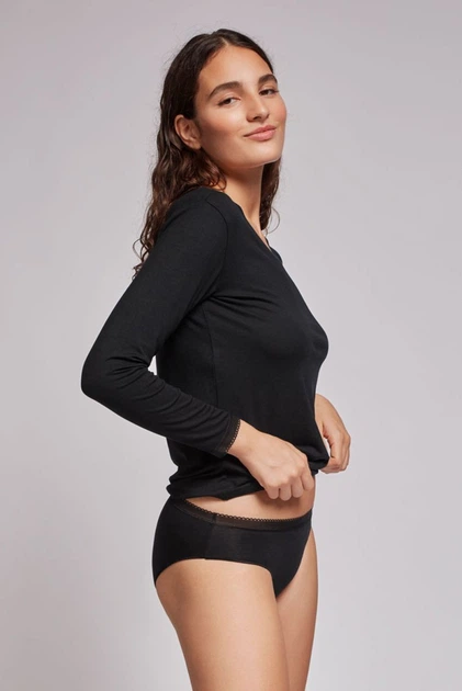 Женская футболка 123P1 Gisela черная XL - изображение 3
