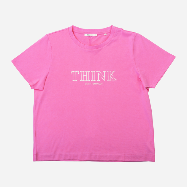 Koszulka damska basic Tom Tailor 1039870 S Różowa (4067261813813) - obraz 1