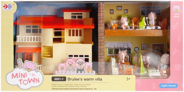 Domek dla lalek Mega Creative Mini Town Brulee's Warm Willa (5908275183303) - obraz 1