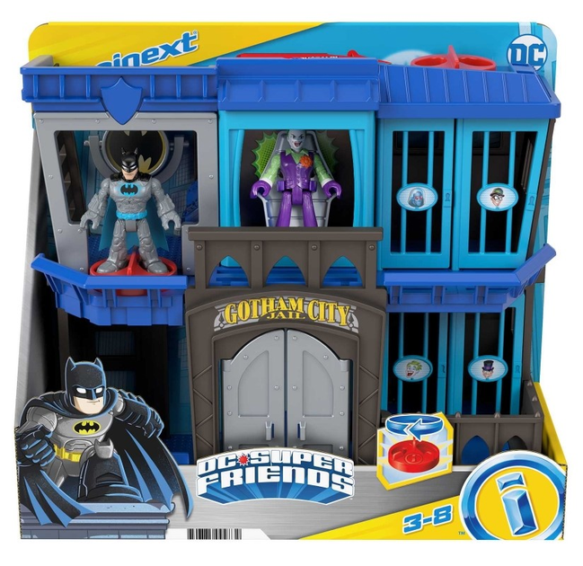 Ігровий набір із фігурками Fisher-Price Imaginext DC Super Friends Gotham City Jail Recharged (0194735074334) - зображення 1