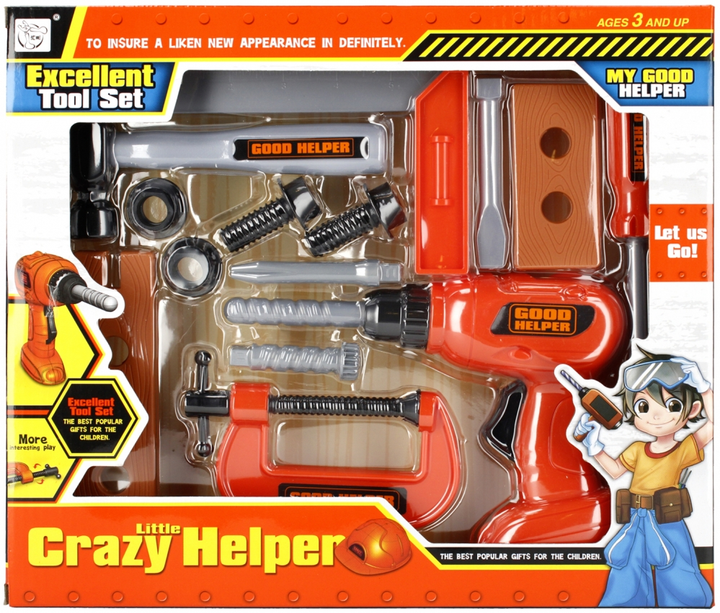 Набір інструментів Mega Creative Little Crazy Helper Little Crazy Helper із дрилем (5902012752784) - зображення 1