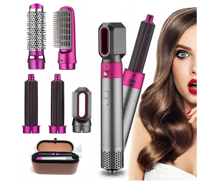 Стайлер для волосся Hair Brush 5 в 1 коробка чохол - Фото 3 Стайлер для волосся Hair Brush 5 в 1 коробка чохол - изображение 3