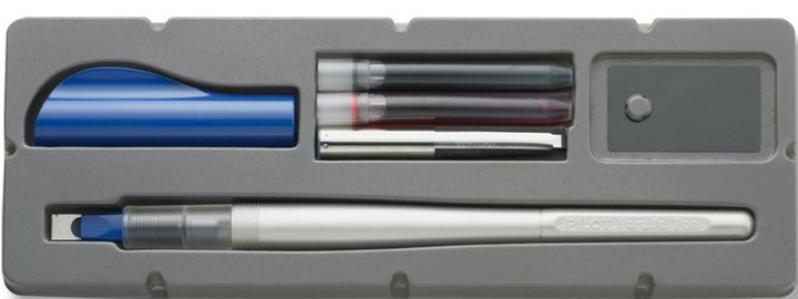 Pióro kaligraficzne Pilot Parallel Pen Fountain Pen Blue 6 mm Niebieskie (4902505192395) - obraz 1