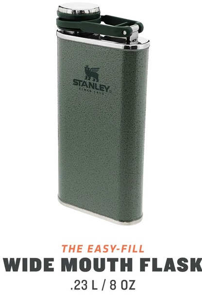 Фляга сталева Stanley Classik Hammertone 0.23 L Зелена (6939236348393) - зображення 4