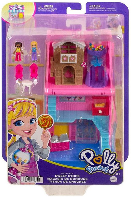 Ігровий набір Mattel Polly Pocket Pollyville Sweet Store Dolls (0194735136001) - зображення 1