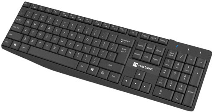 Комплект бездротовий Natec Squid Wireless Combo 2-in-1 US Black (NZB-1989) - зображення 3