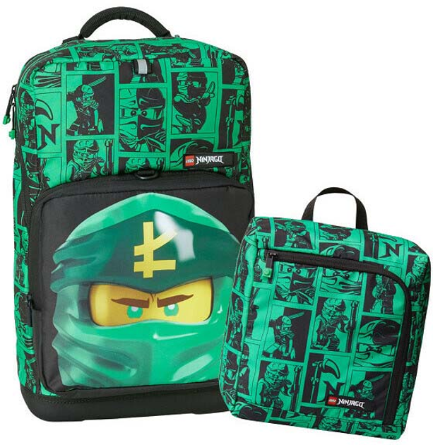 Zestaw szkolny Lego School Optimo Plus Ninjago Green Plecak + Torba sportowa (5711013098131) - obraz 2