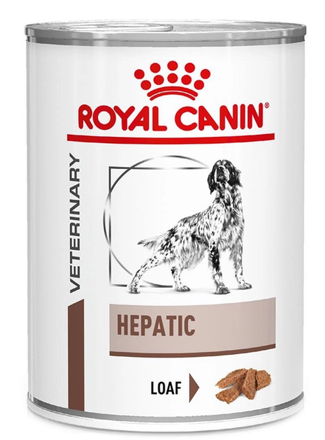 Вологий корм для собак Royal Canin Hepatic Loaf 420 г 40220041 - Фото 1 Вологий корм для собак Royal Canin Hepatic Loaf 420 г 40220041 - зображення 1