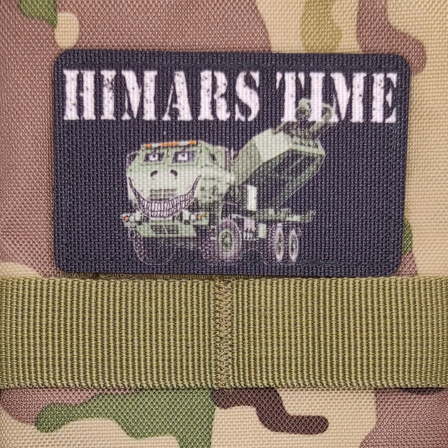 Шеврон HIMARS TIME, 8х5, на липучці (велкро), патч друкований - зображення 2