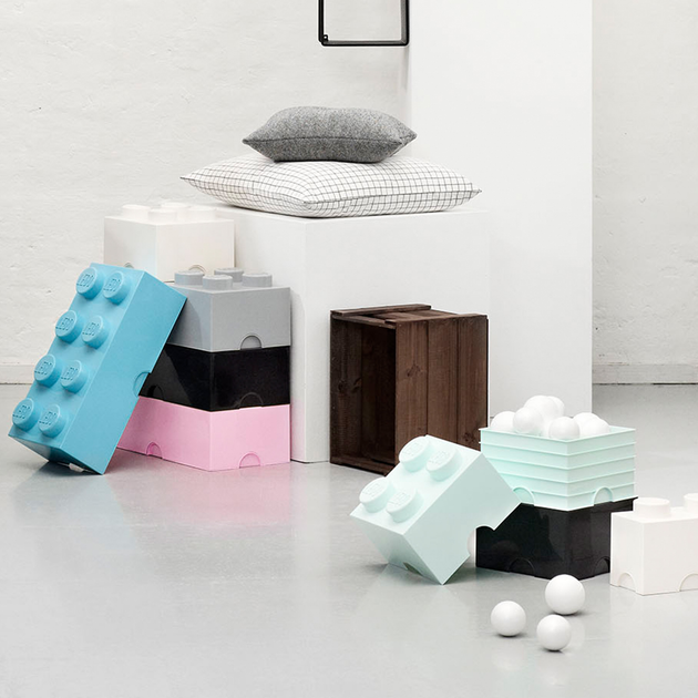 Pojemnik do przechowywania LEGO Storage Brick 4 Czarny (40031733) - obraz 5