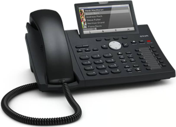 VoIP-телефон (SIP) Snom D375 без блоку живлення 4141 (4260059581967) - зображення 1