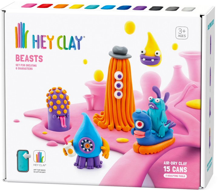 Пластична маса Hey Clay Beasts 15 шт (5904754607117) - зображення 1