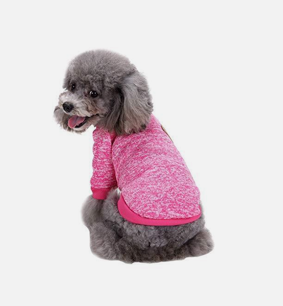 Кофта для собак та котів EcoToys Bright Pink XS ряба яскраво-рожева A: 20 см B: 31 см C: 19 см 7098 - Фото 5 Кофта для собак та котів EcoToys Bright Pink XS ряба яскраво-рожева A: 20 см B: 31 см C: 19 см 7098 - зображення 5