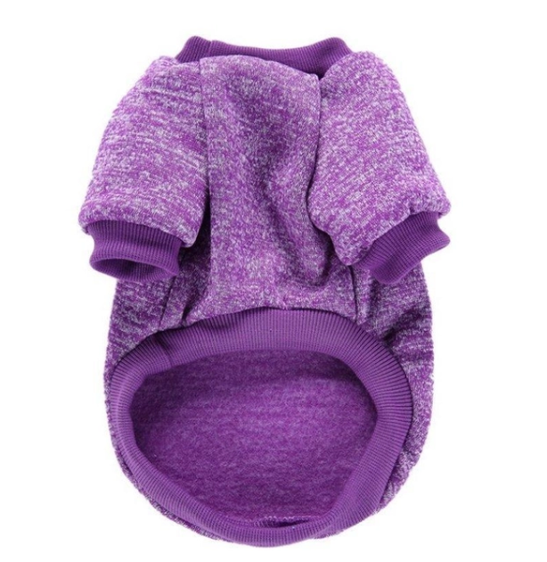 Кофта для собак та котів EcoToys Purple XS ряба фіолетова A: 20 см B: 31 см C: 19 см 7092 - Фото 2 Кофта для собак та котів EcoToys Purple XS ряба фіолетова A: 20 см B: 31 см C: 19 см 7092 - зображення 2