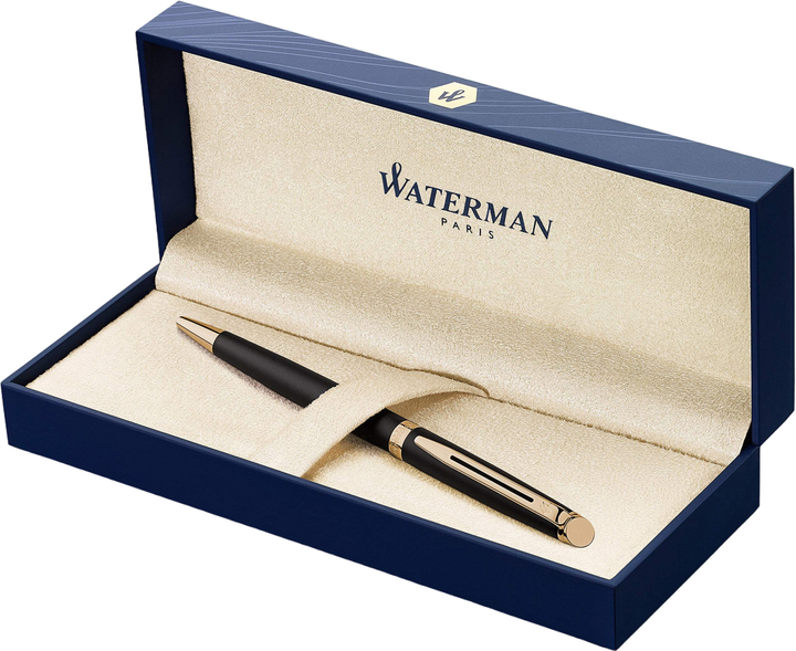 Кулькова ручка Waterman Hemisphere Matt Black GT Ballpoint Pen Синя (3501170920770) - зображення 1